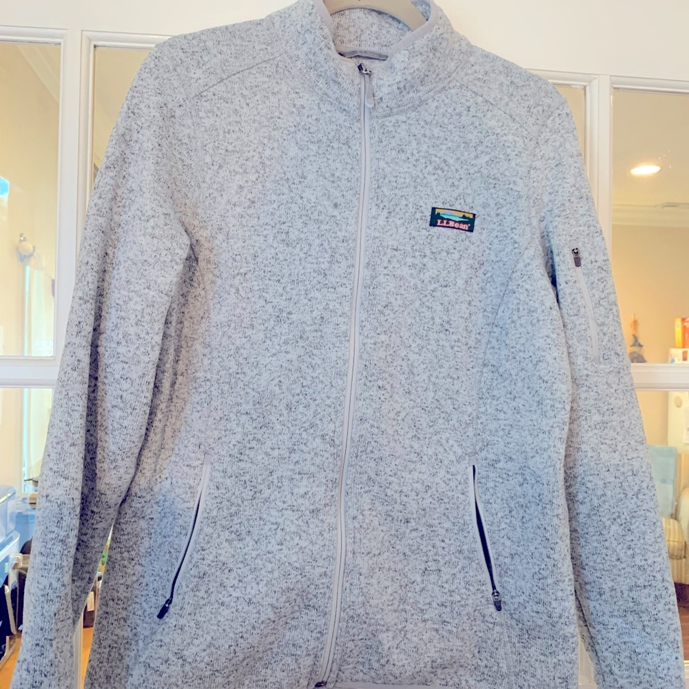 LL Bean Womens Zip Up Jacket, Large